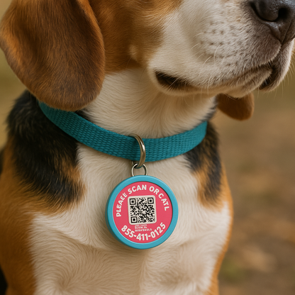 Lot de 50 Médailles d’Identification QR Code pour Animaux – Profil Gratuit Inclus