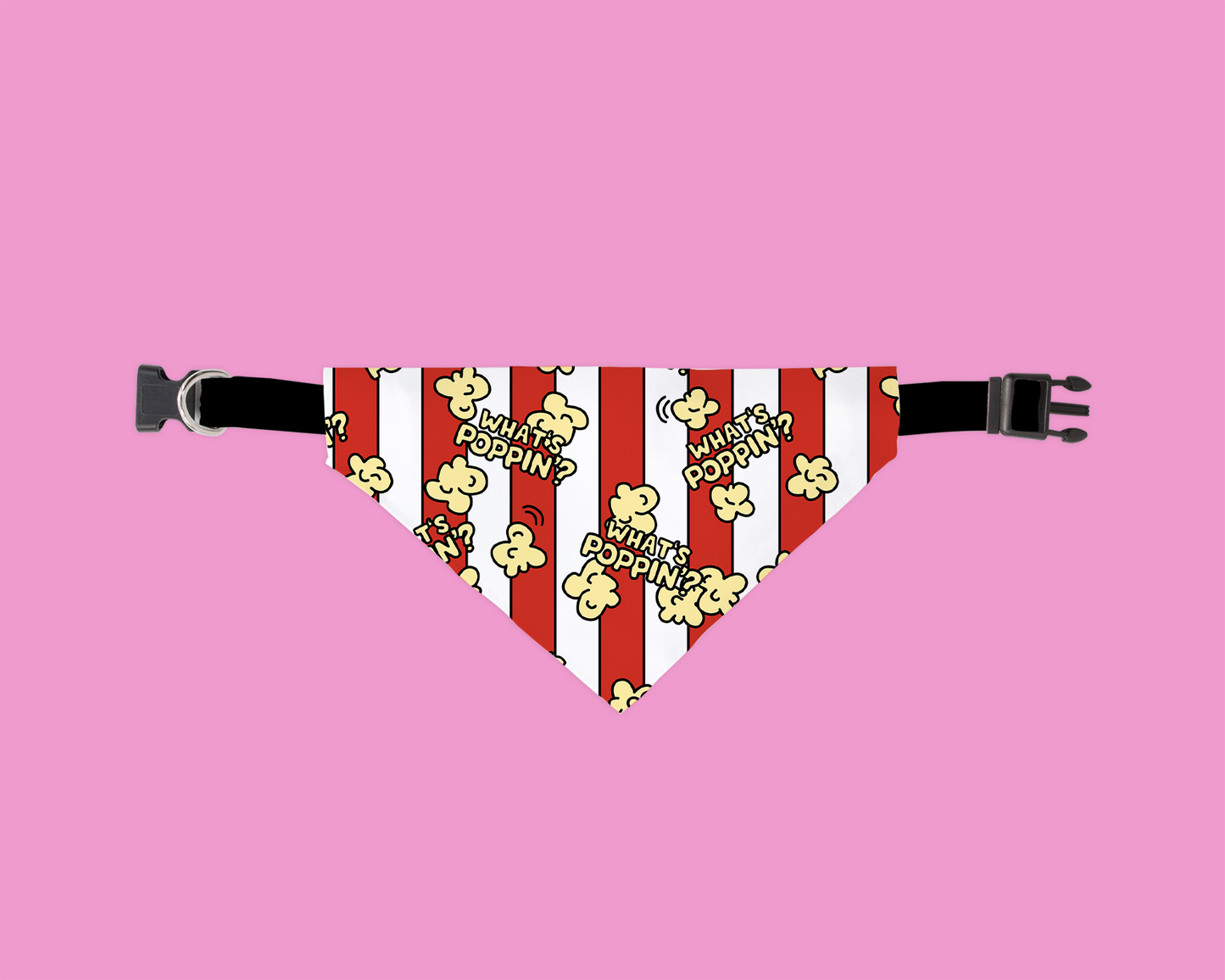 Bandana “What’s Poppin” pour Chien & Chat - Style, Fun et Attitude