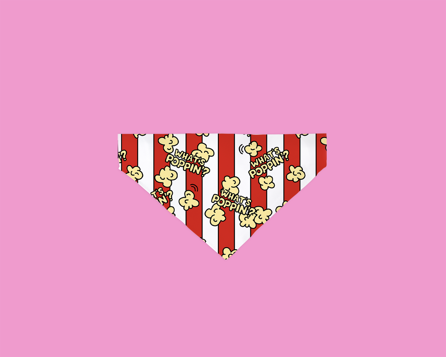 Bandana “What’s Poppin” pour Chien & Chat - Style, Fun et Attitude